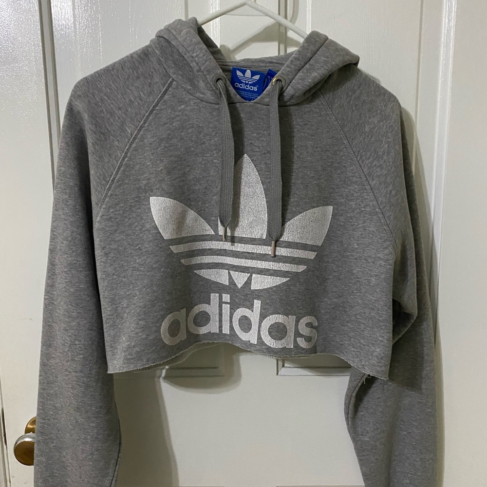 Cropped adidas hoodie